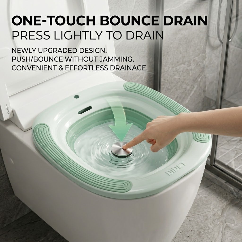 Personal Hygiene Foldable Sitz Bath Soak Care Basin - Image 1