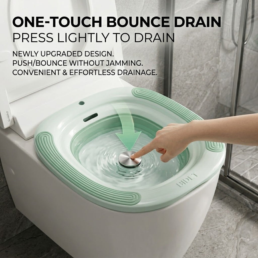 Personal Hygiene Foldable Sitz Bath Soak Care Basin - Image 1