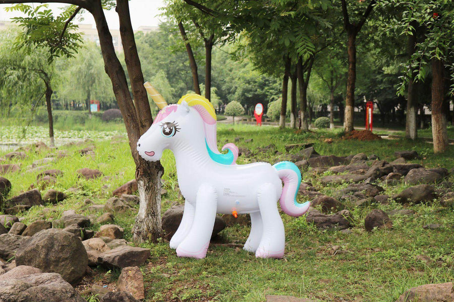 Gigantic Inflatable Unicorn Water Spray Summer Toy - Image 3
