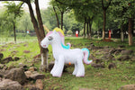 Gigantic Inflatable Unicorn Water Spray Summer Toy - MaviGadget