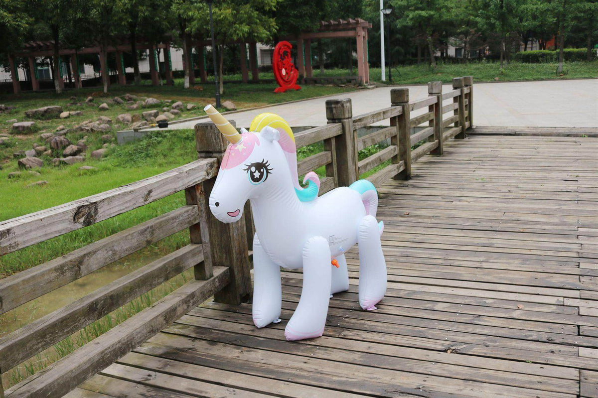 Gigantic Inflatable Unicorn Water Spray Summer Toy - MaviGadget