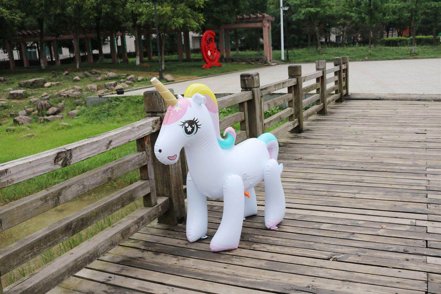 Gigantic Inflatable Unicorn Water Spray Summer Toy - Image 4