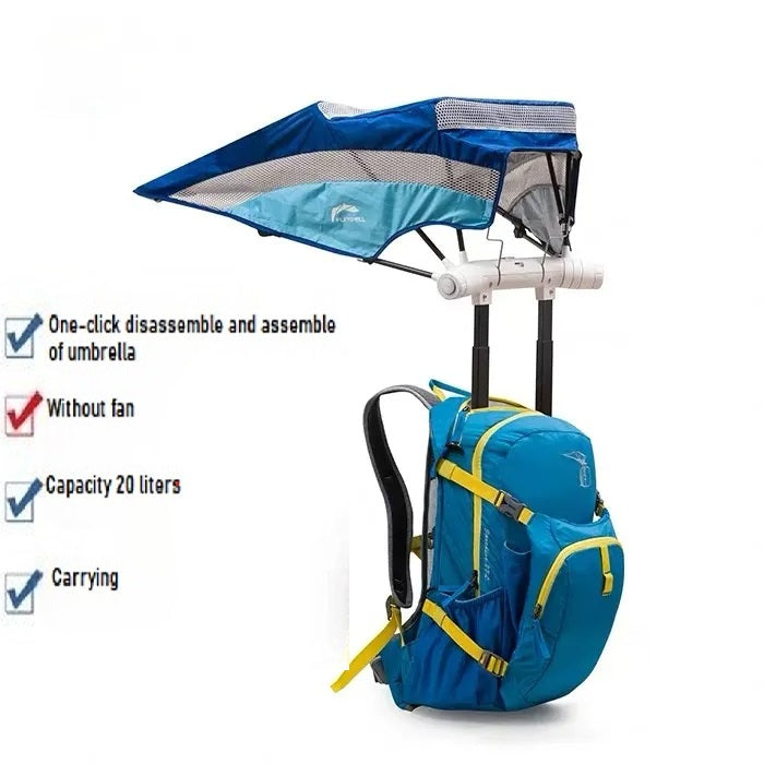 2in1 Built-in Sun Umbrella Backpack - Image 4
