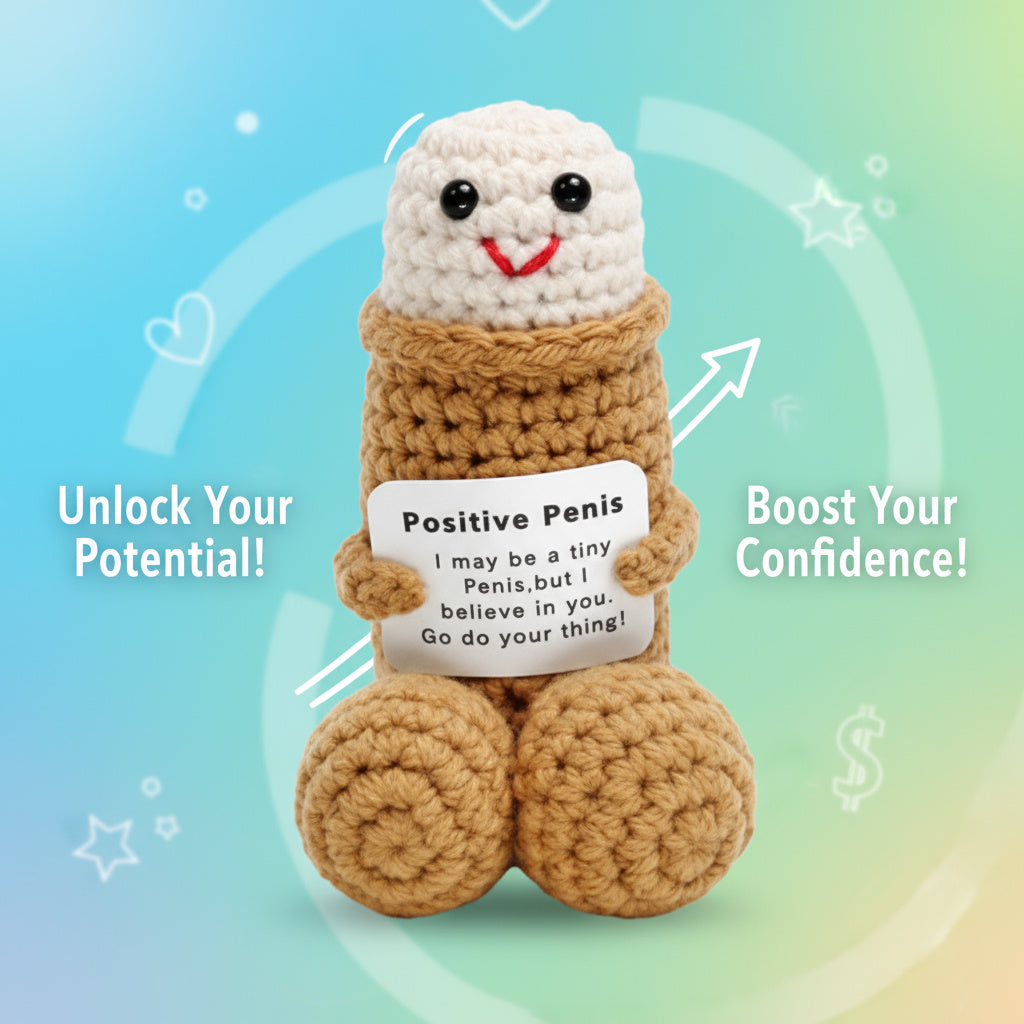 Emotional Support Adult Humor Crochet Doll - Image 2