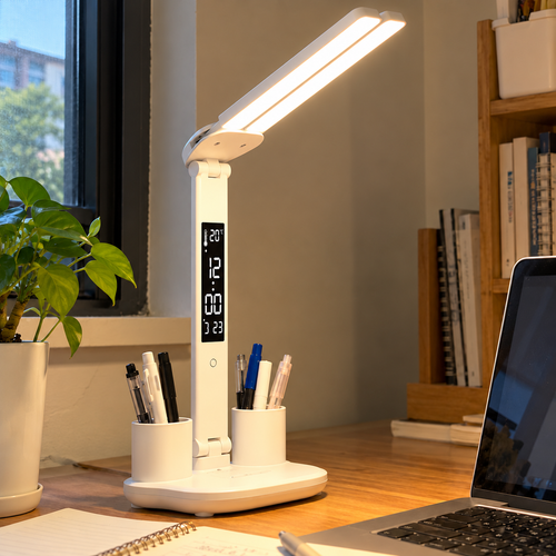 Nightstand Hero Rechargeable LED Lamp Fan Clock