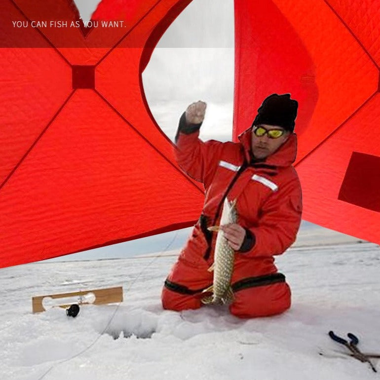 Winter Ice Cube Fishing Camping Tent - Image 2
