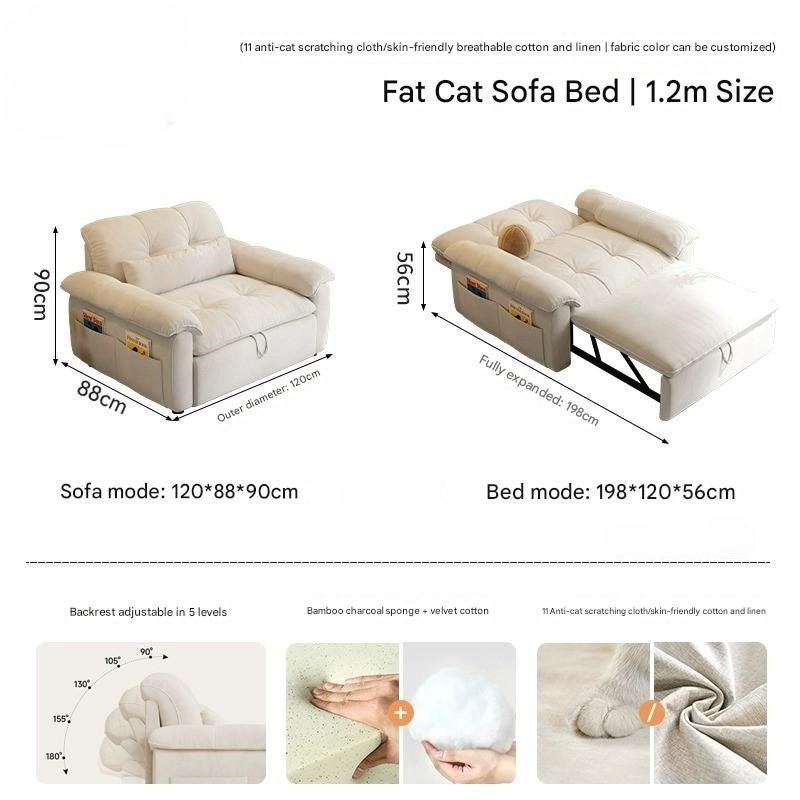 Multi-Mode Nordic Reclining Sofa Chair - Image 6