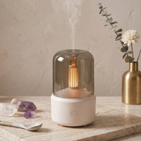 Modern Glass Dome Flame Effect Air Humidifier - Image 1