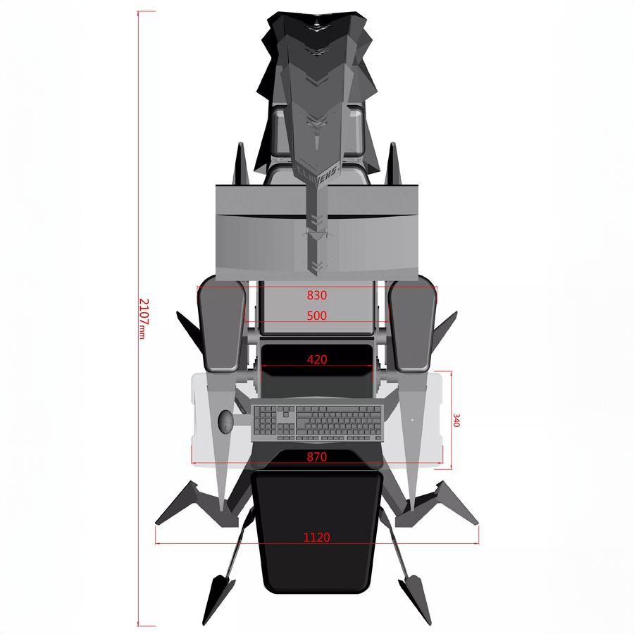 Zero Gravity Massage Ergonomic Scorpion Gaming Chair - Image 13