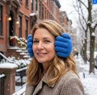 Hand Shape Plush Winter Earmuff - Image 2