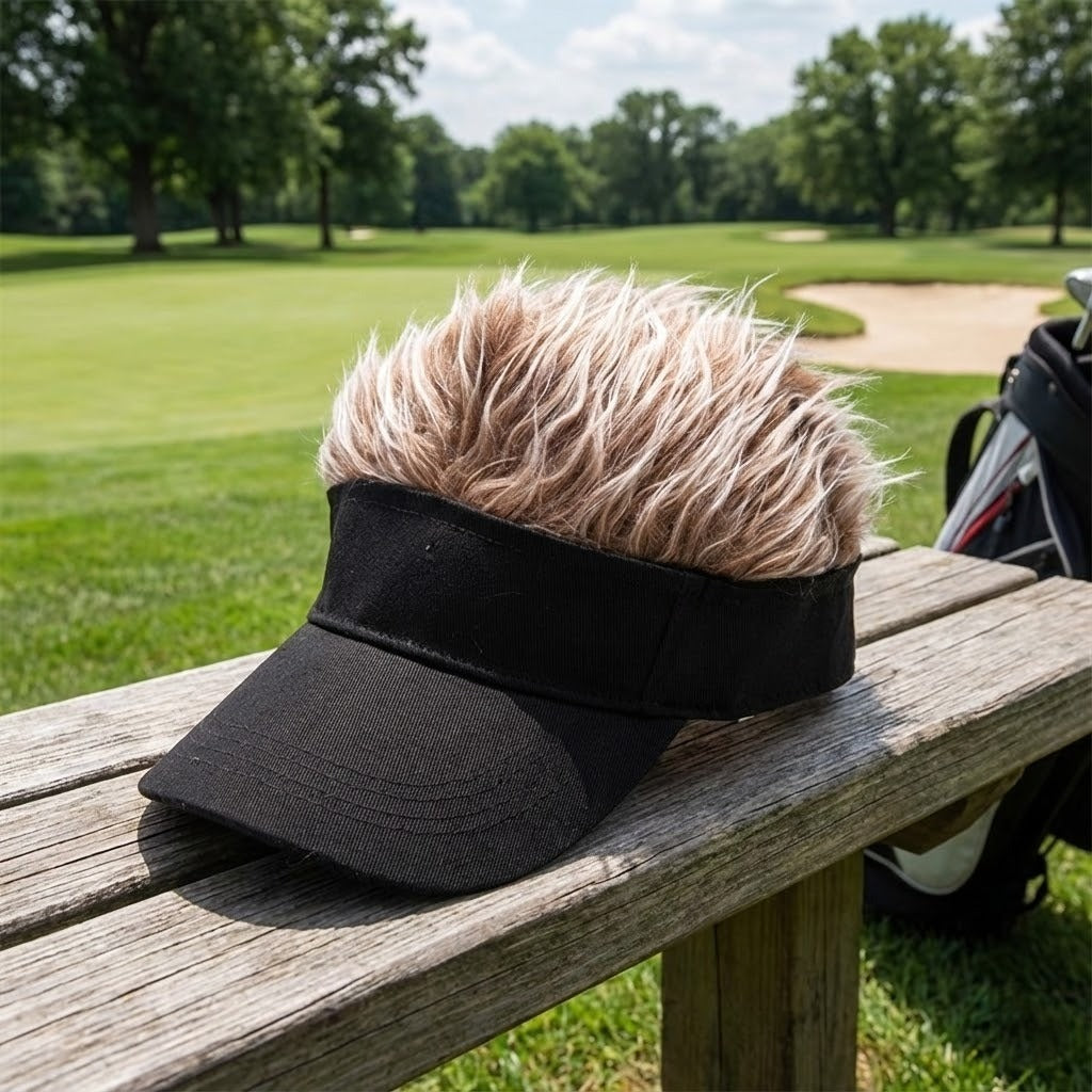 Hip-Hop Fake Hair Baseball Hat - Image 6