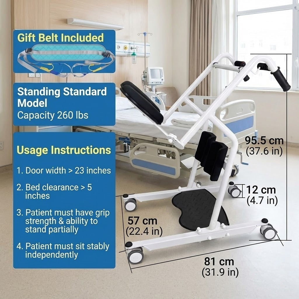 Stand Assist Elderly Patient Transfer Lift Chair - Image 7