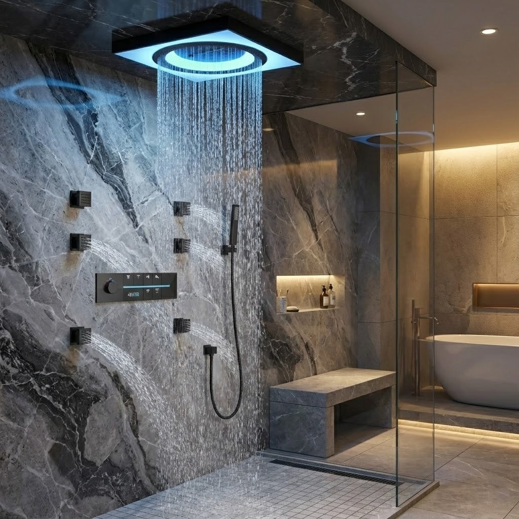Rainfall Smart LED Music Shower System - Image 1