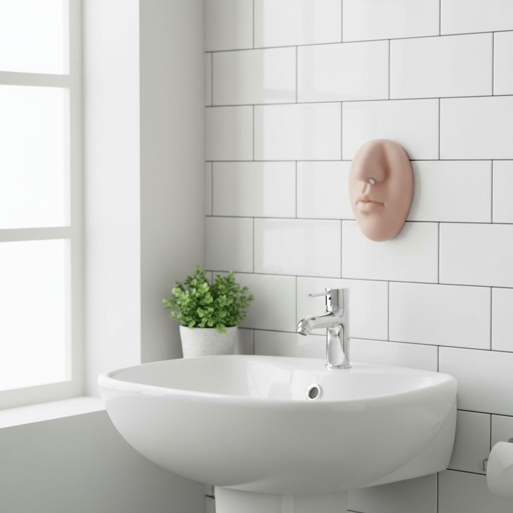 Realistic Nose Shape Wall-Mounted Prank Soap Dispenser - Image 1