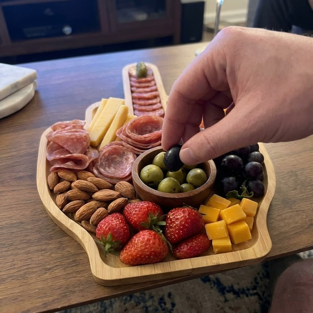 Middle Finger Charcuterie Serving Board Platter - Image 2