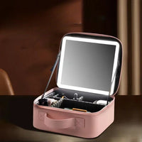 LED Mirror Travel Makeup Organizer Bag - Image 3