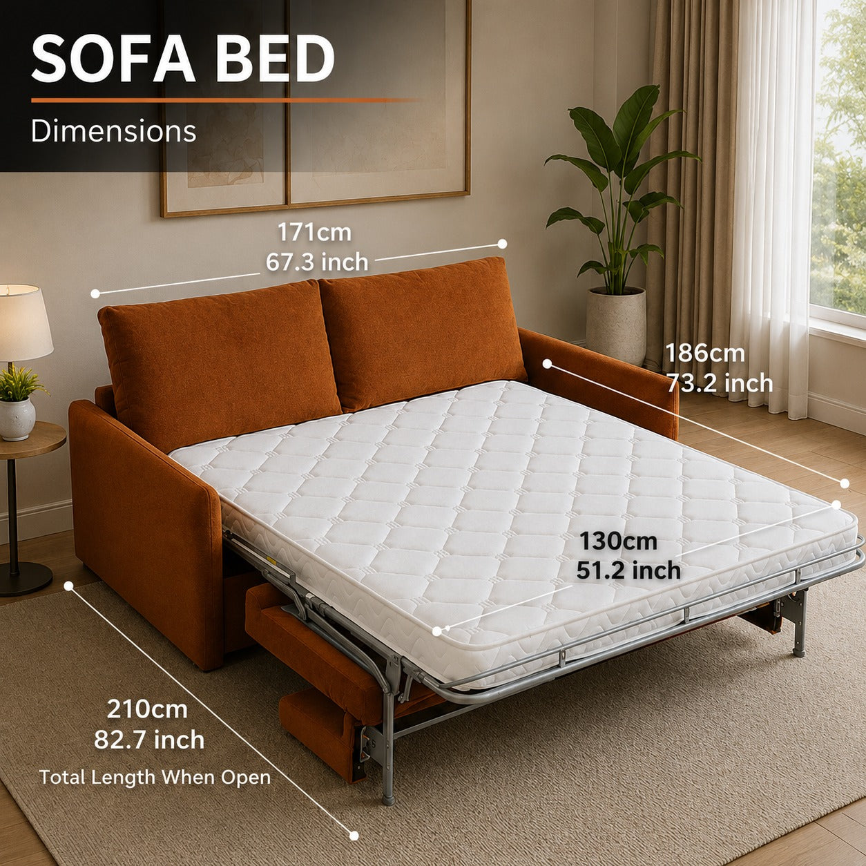 Daydream Cozy Lift Transforming Living Room Sofa Bed - Image 6