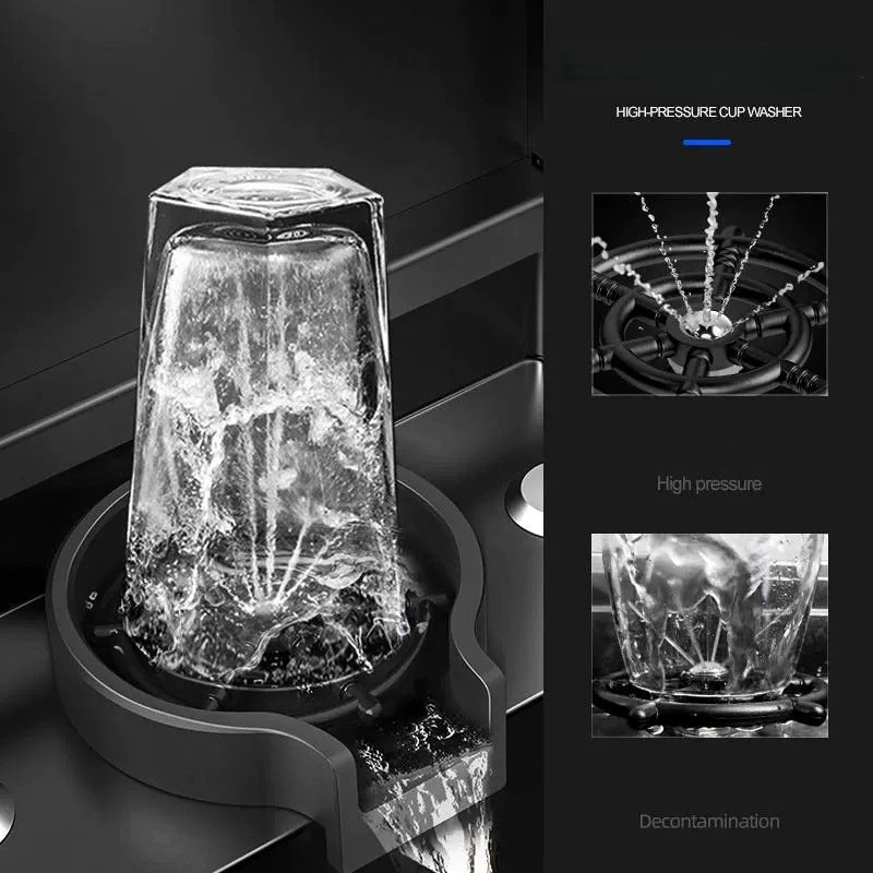 OrbitWash Oval Hidden Cup Wash Island Sink - Image 2