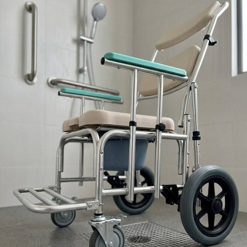 Safe Seat Adjustable Shower Patient Transport Chair - Image 1