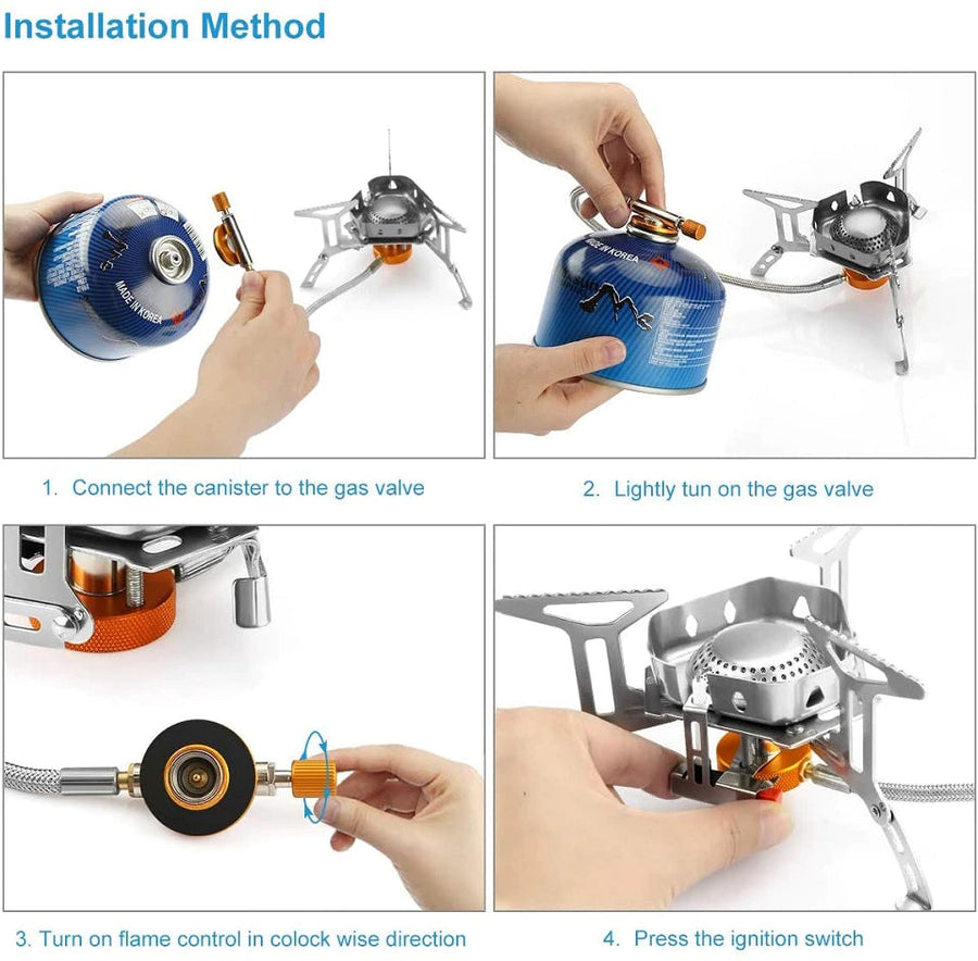 Windproof Outdoor Camping Gas Stove - Image 2