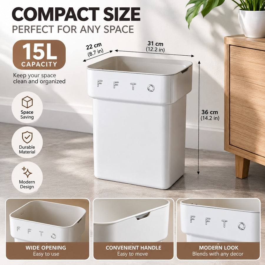 Flip and Tuck Hidden Bag Trash Can