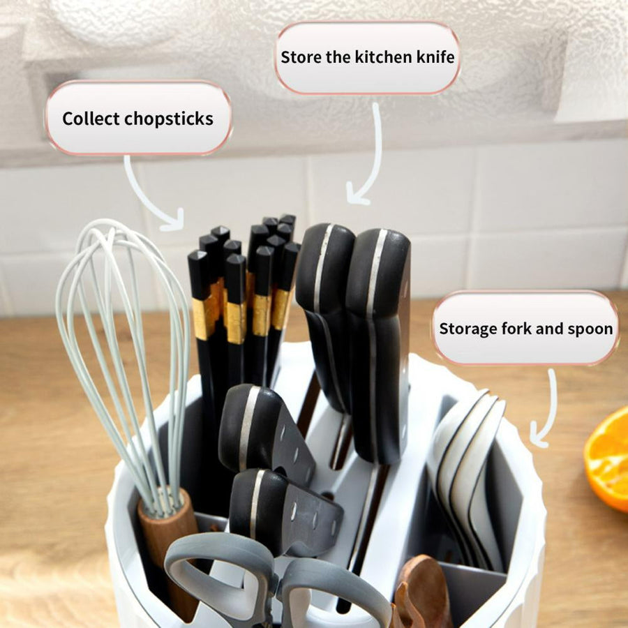 Easy Storage Cylinder Kitchen Silverware Holder - Image 2