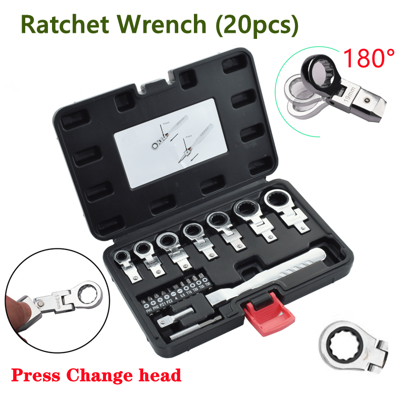 Universal Hexagon Ratchet Tool Set