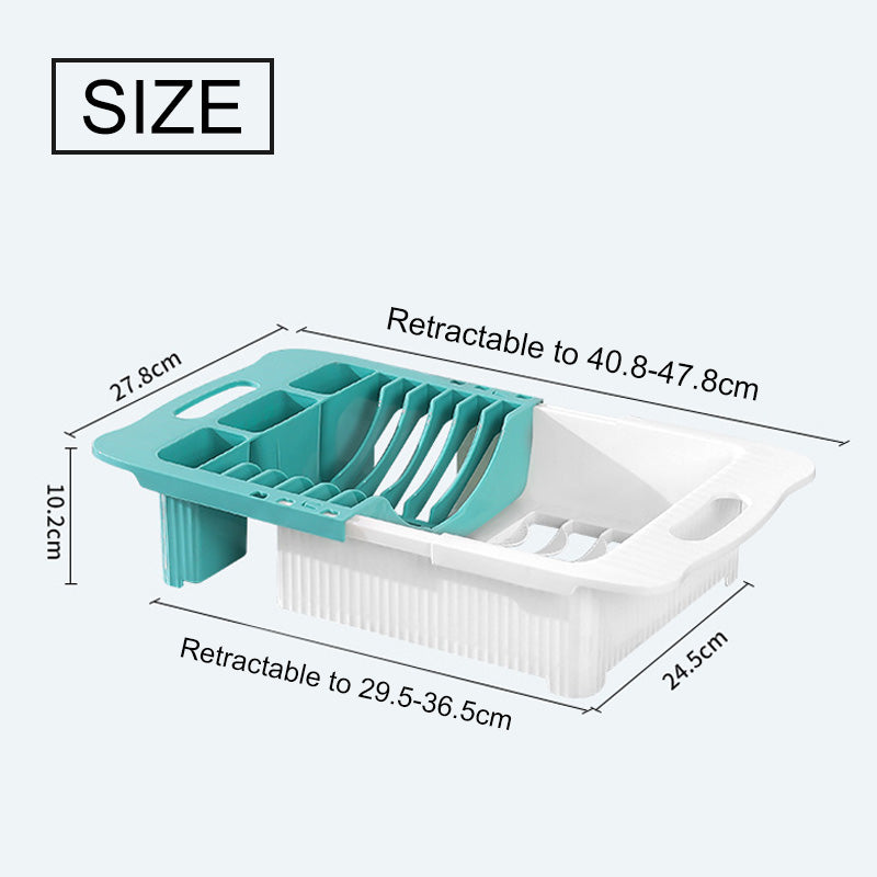 Efficient Kitchen Retractable Dish Drain Rack