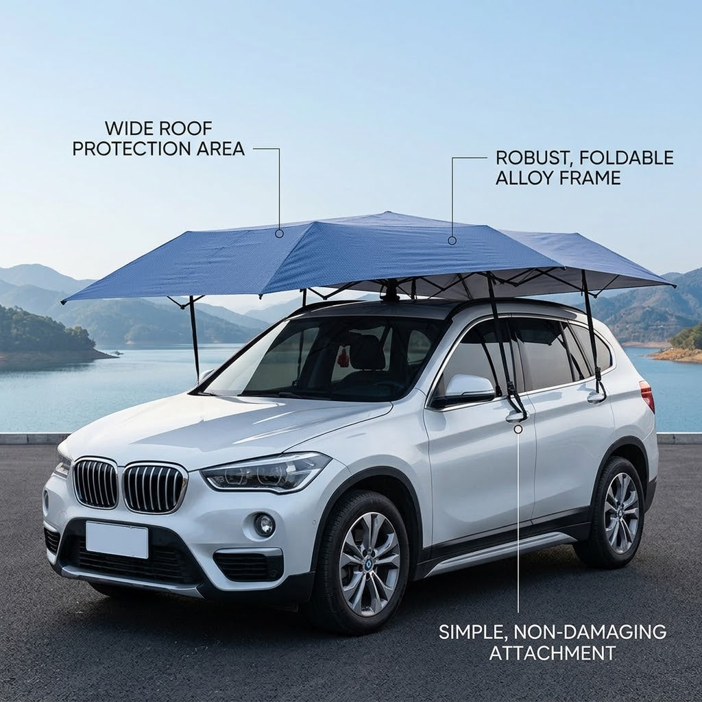 Automatic Folding Car Roof Cover Umbrella Tent