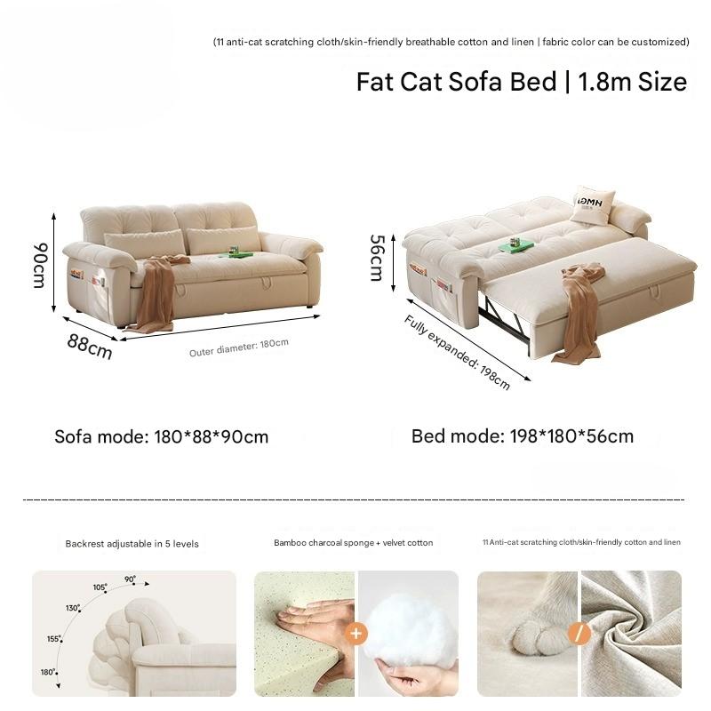 Multi-Mode Nordic Reclining Sofa Chair - Image 8