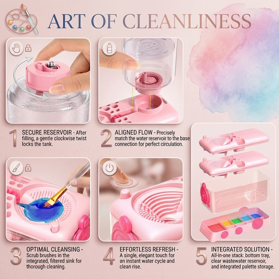 Studio Sink Artist Paint Brush Cleaning Station