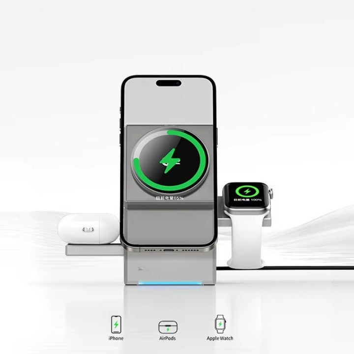 Power Hub Rotating Station 3in1 Wireless Charger - Image 6