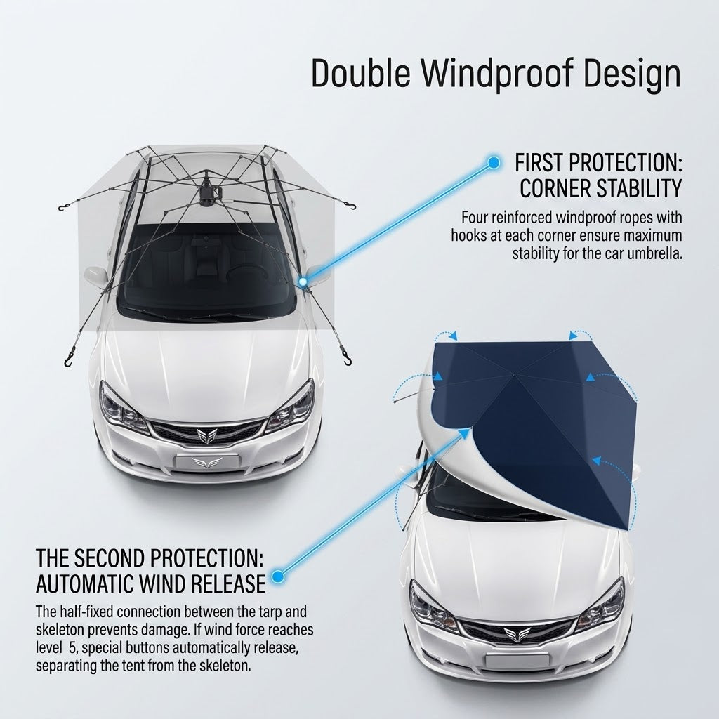 Automatic Folding Car Roof Cover Umbrella Tent - Image 6