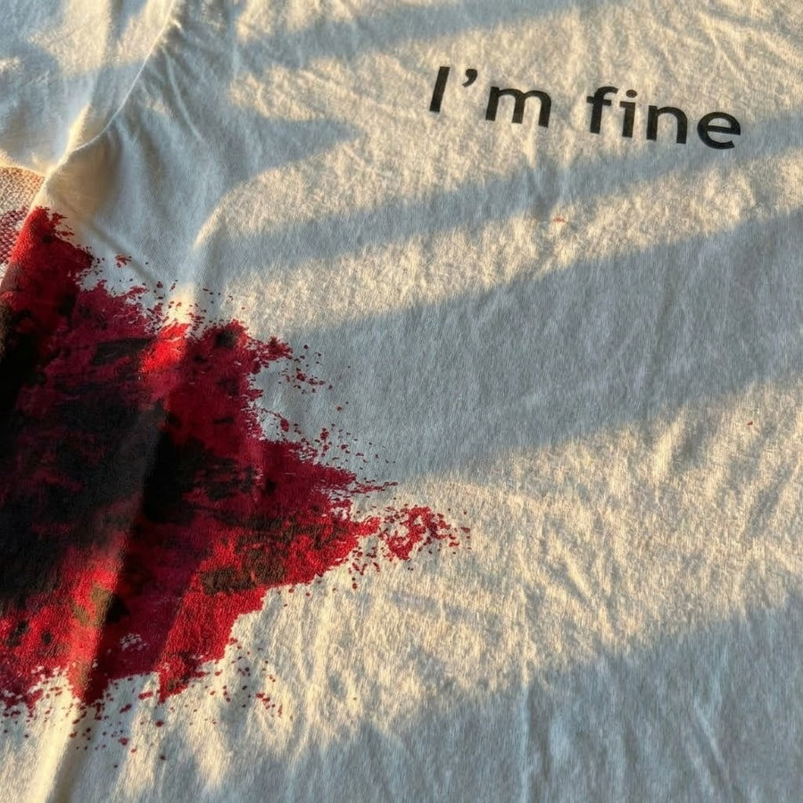 I'm Fine Funny T-Shirt - Image 2