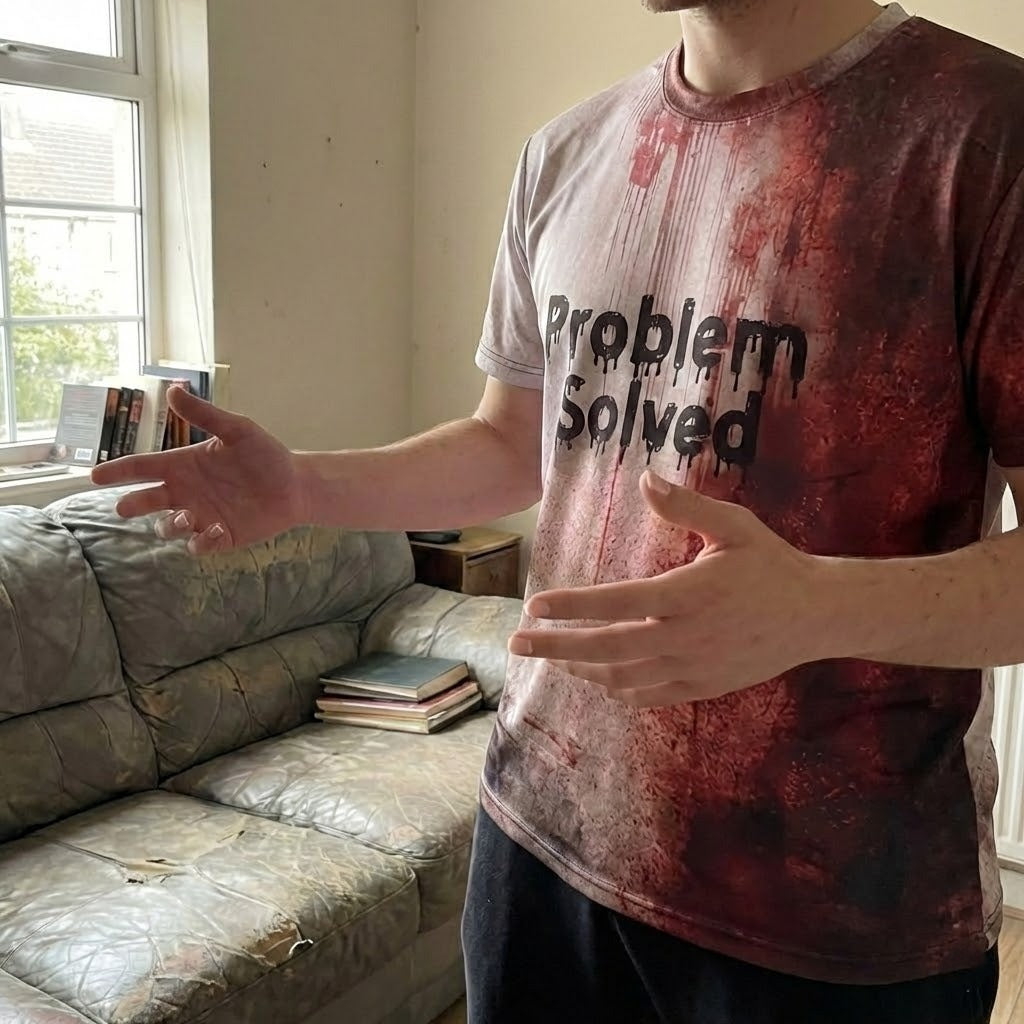 Problem Solved Funny T-Shirt - Image 6