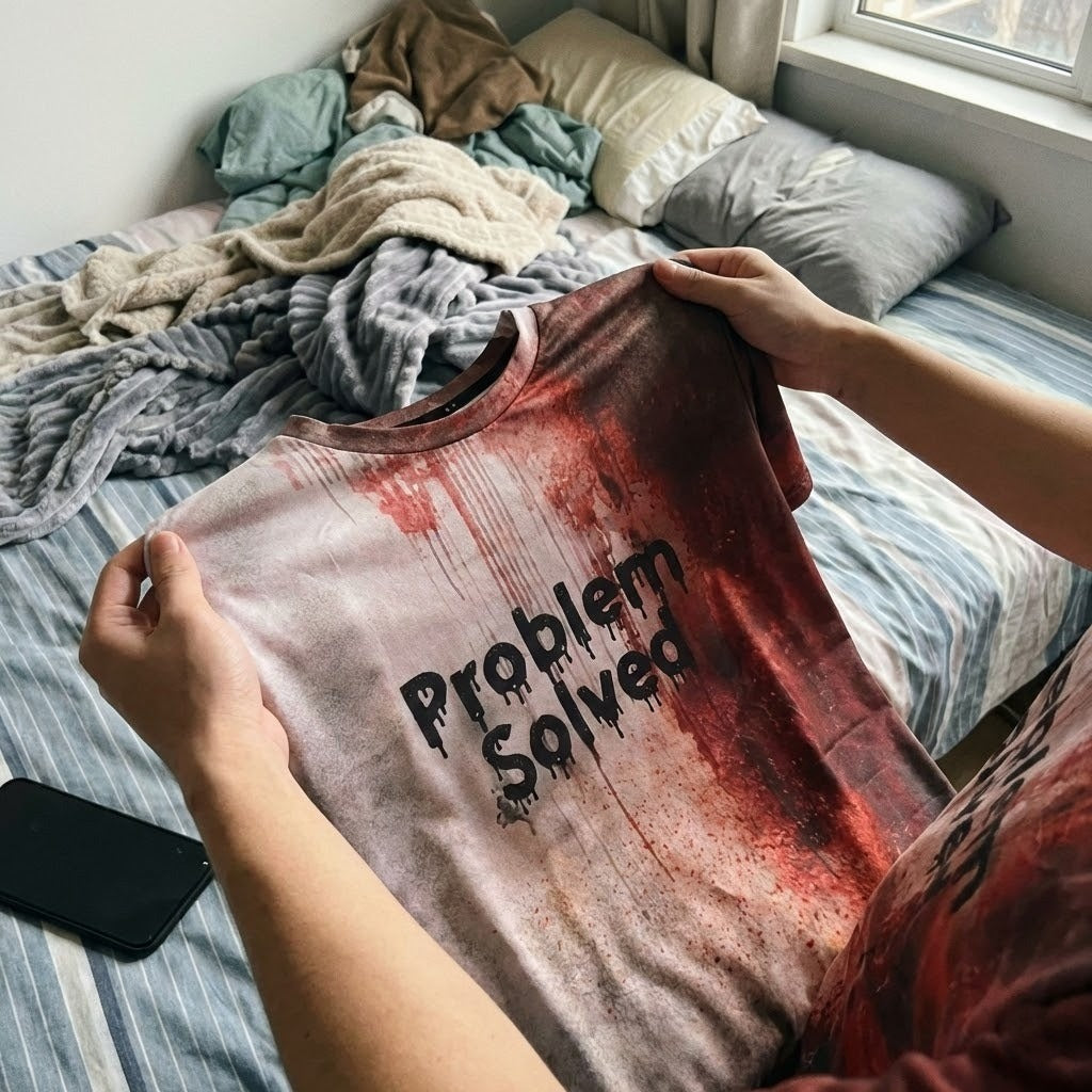 Problem Solved Funny T-Shirt - Image 2