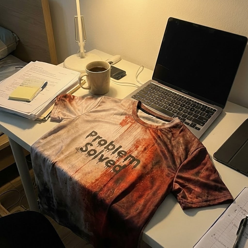 Problem Solved Funny T-Shirt - Image 3