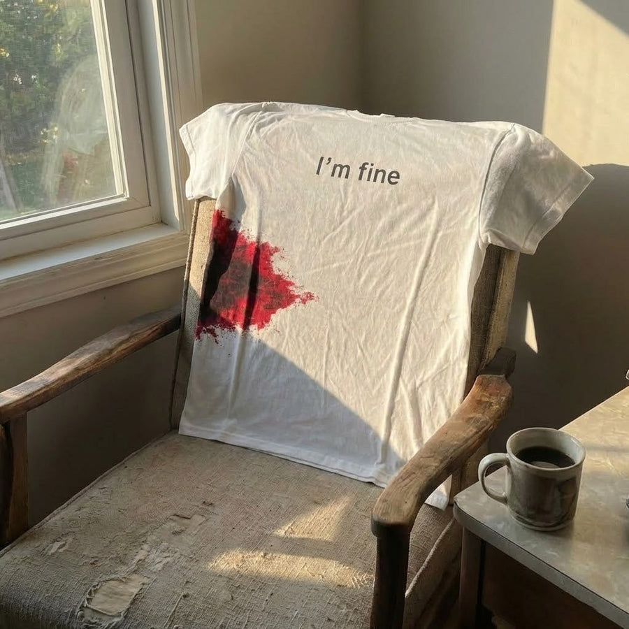 I'm Fine Funny T-Shirt - Image 3