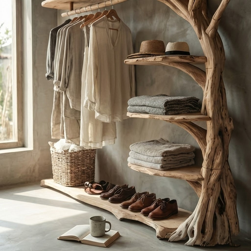 Sculptural Tree Branch Wardrobe Display Storage Rack - Image 6