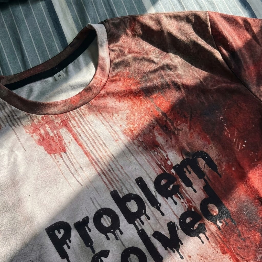 Problem Solved Funny T-Shirt - Image 4