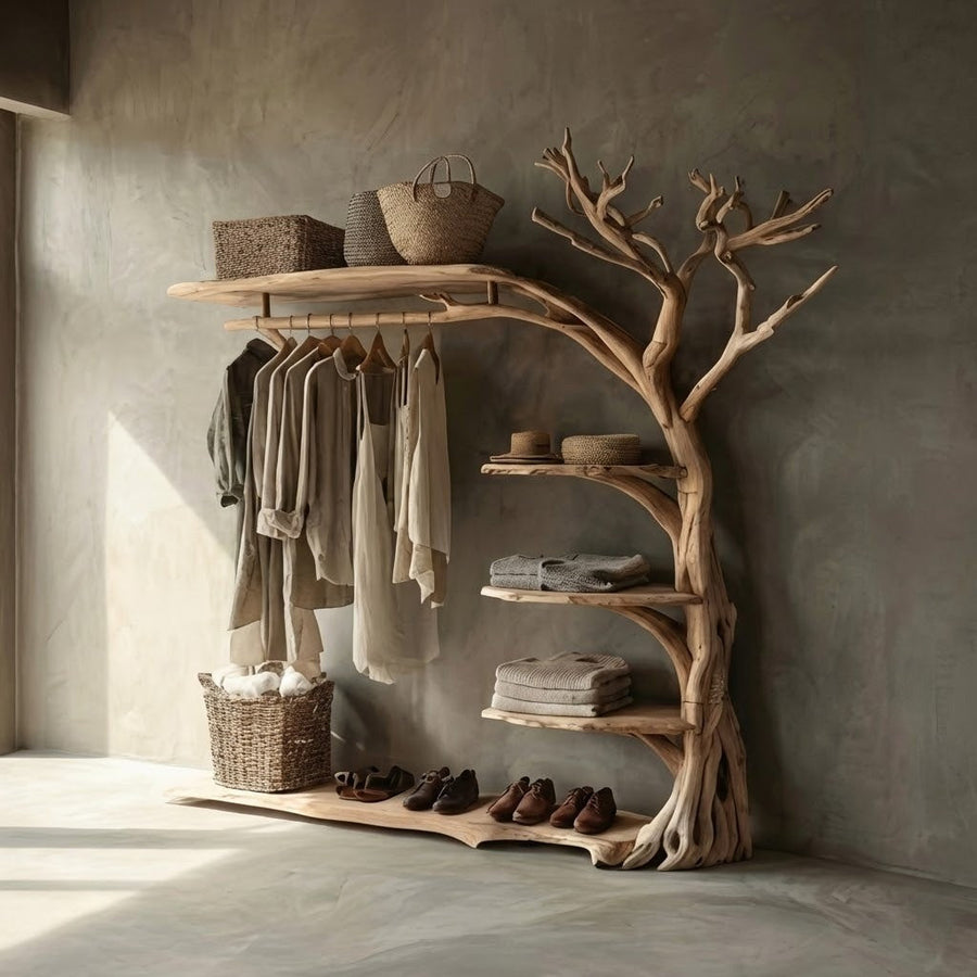 Sculptural Tree Branch Wardrobe Display Storage Rack - Image 0