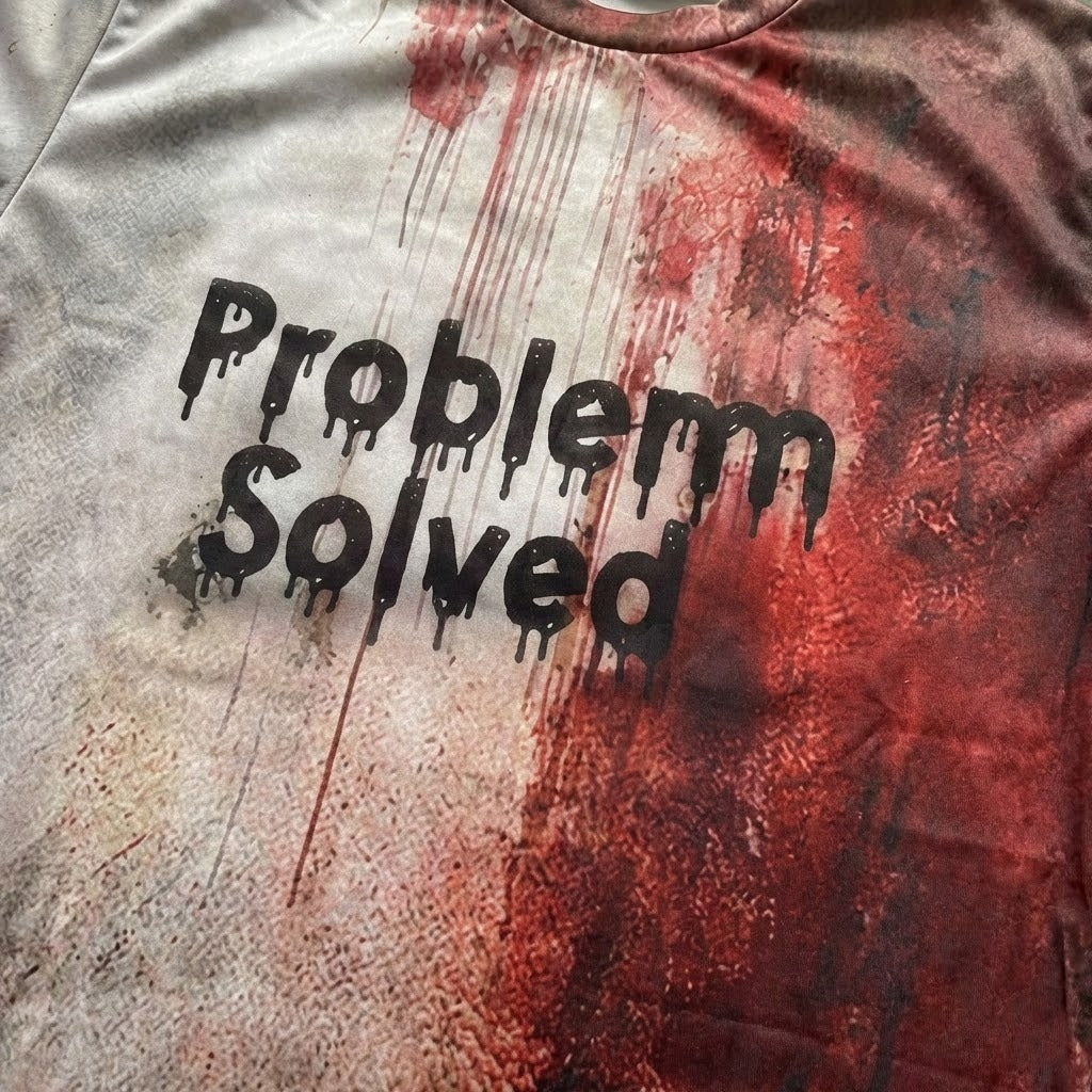 Problem Solved Funny T-Shirt - Image 1