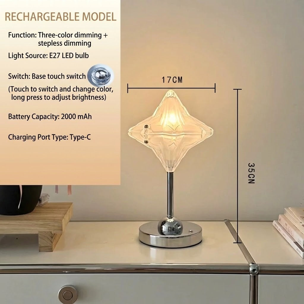 Crystal Star Ambient Touch LED Table Lamp - Image 4