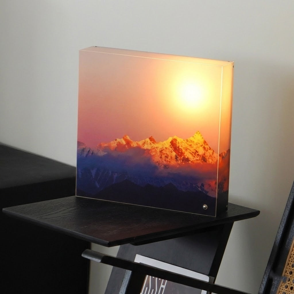 Golden Mountain Sunrise LED Wall Lamp - Image 1