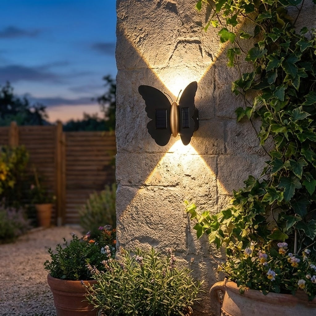 Butterfly Life Solar Powered Outdoor Lamp - Image 5
