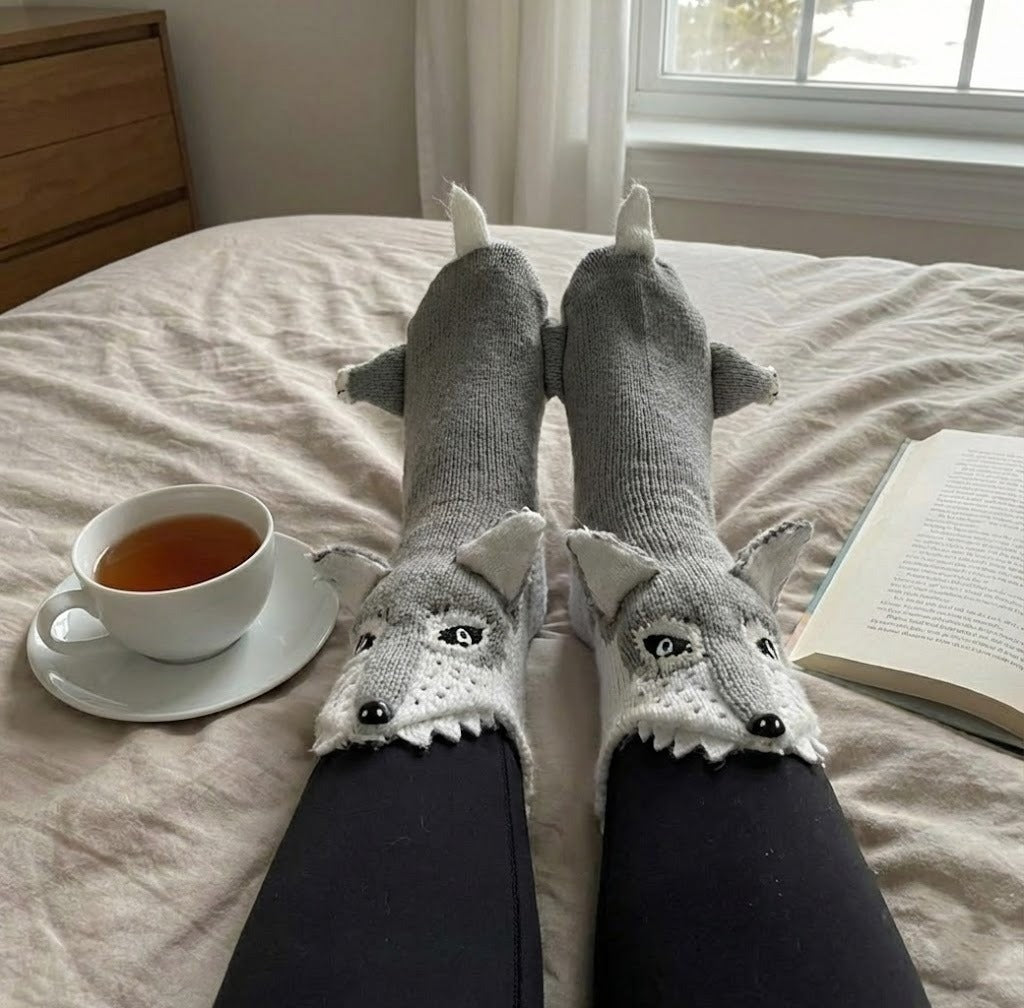Hungry Wolf Warm Socks - Image 0