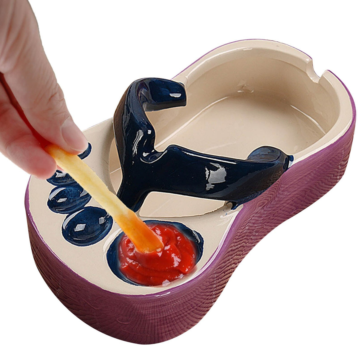 Ceramic Flip Flop Food Serving Bowl