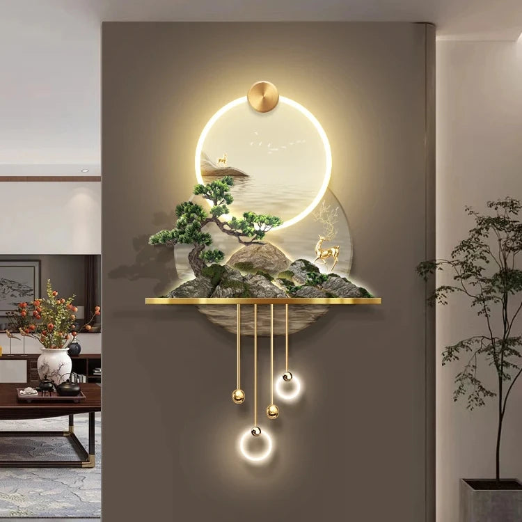 3D Tropical LED Artistic Trıopical Wall Lamp