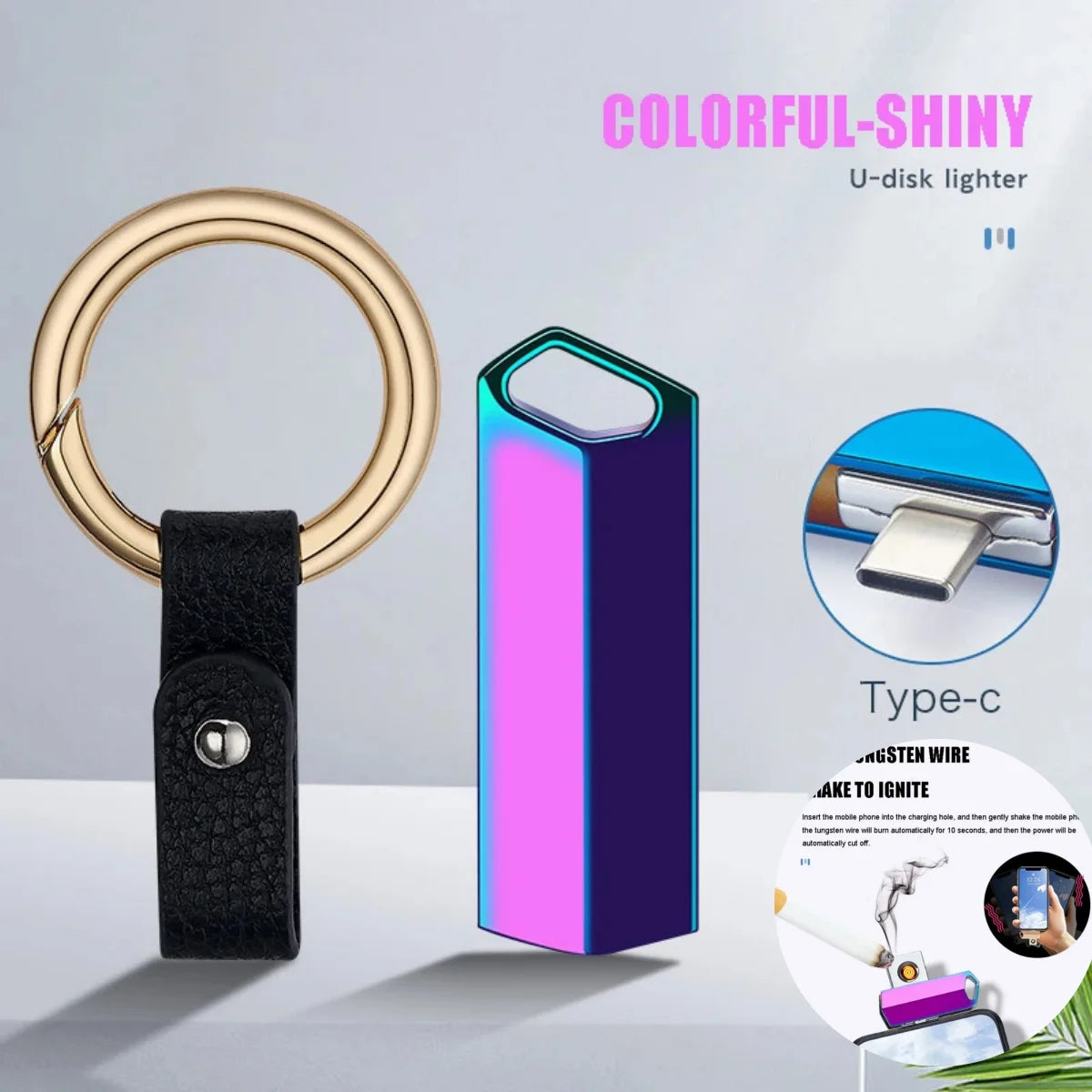 Mini Portable Phone USB Lighter