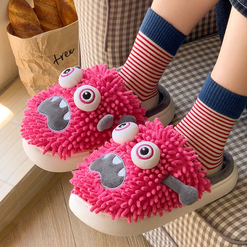 Silly Monster Plush Slippers - Image 2